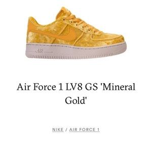 Velvet yellow air force one